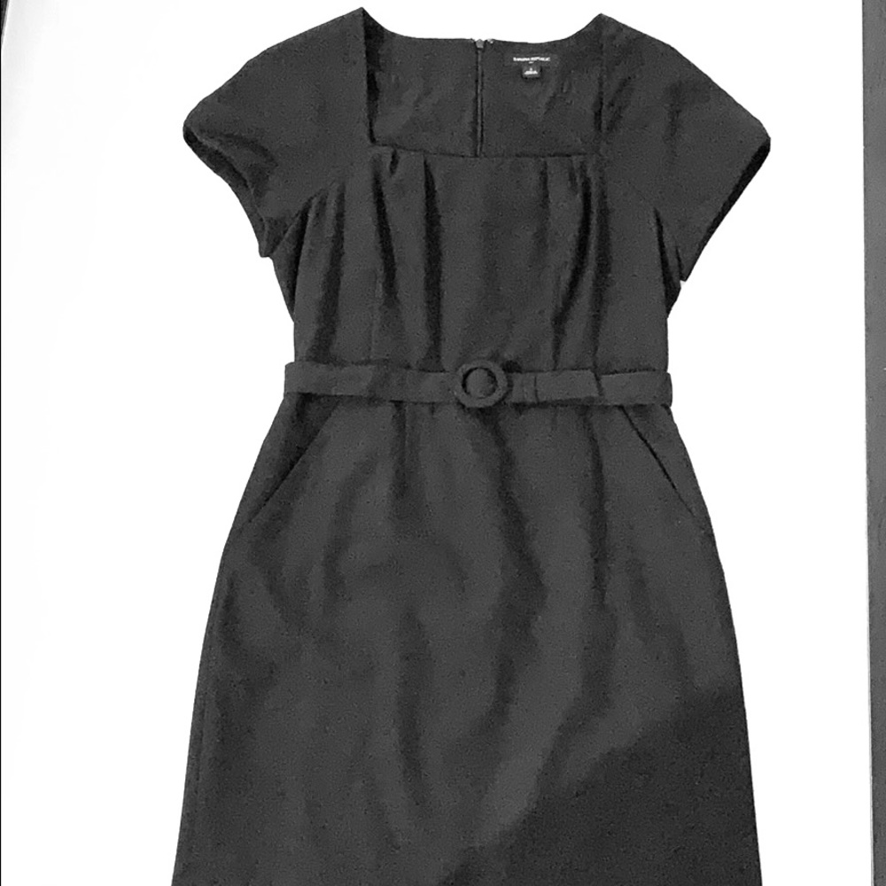 Banana Republic Black Sheath Dress